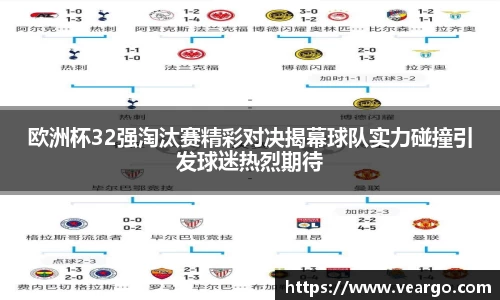 欧洲杯32强淘汰赛精彩对决揭幕球队实力碰撞引发球迷热烈期待